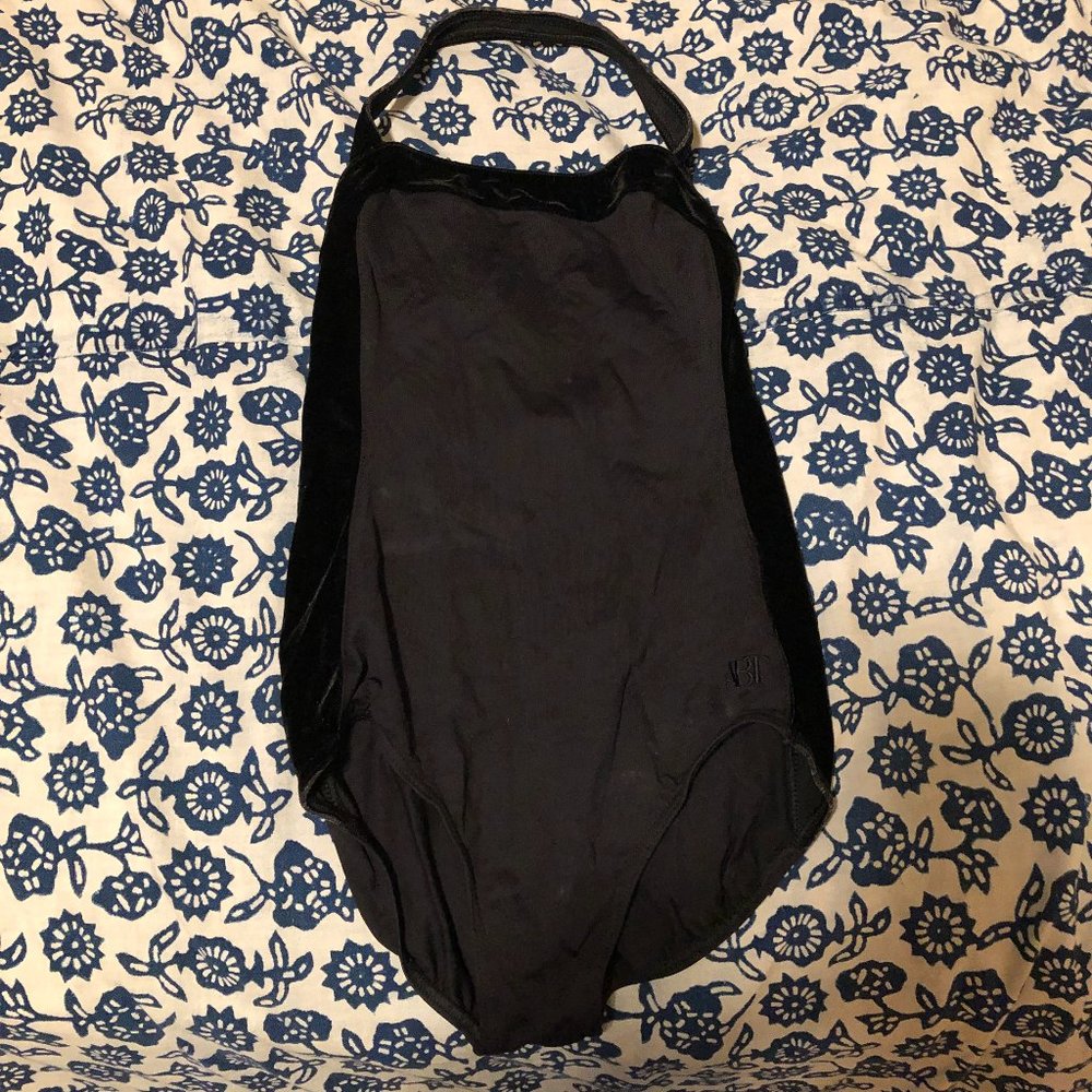 ABT Capezio black velvet leotard/bodysuit